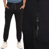 Men's Cotton Sweatpants Classic Joggers with Pockets MORAJ XXL black