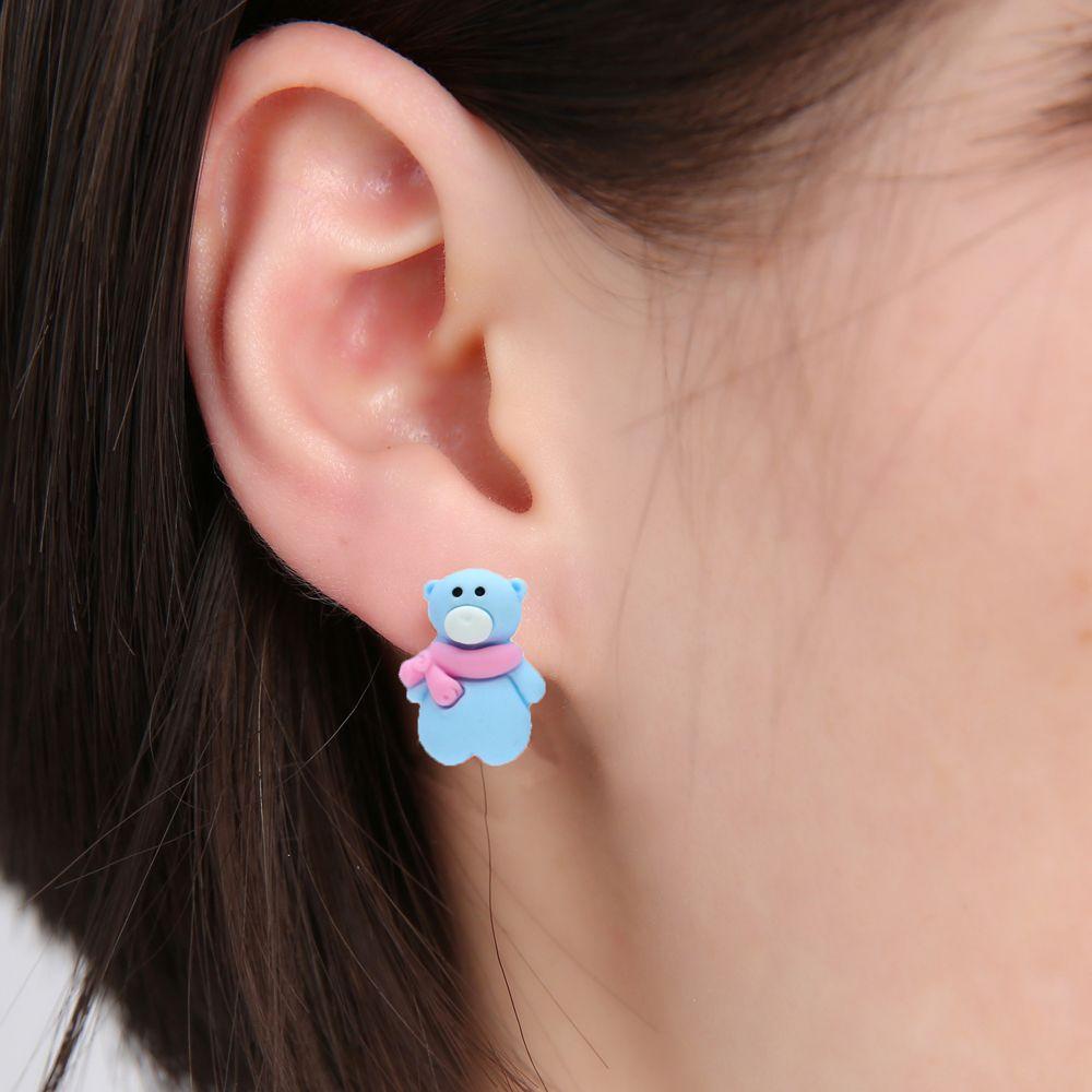 Deer Snowman Bear For Girls Christmas Ear Jewelry Korean Earrings Women Stud Earrings Santa Claus