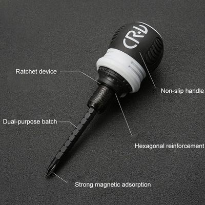 85*45mm Mini ráčnový šroubovák Dvouúčelová magnetická sada bitů Pro opravy Teleskopické Pracovní úsporné Ruční nářadí