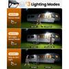 Solar Powered Outdoor Wall Lamp with Motion Activated 3-Side LED Light for Garden Porch and Walkway Areas Use