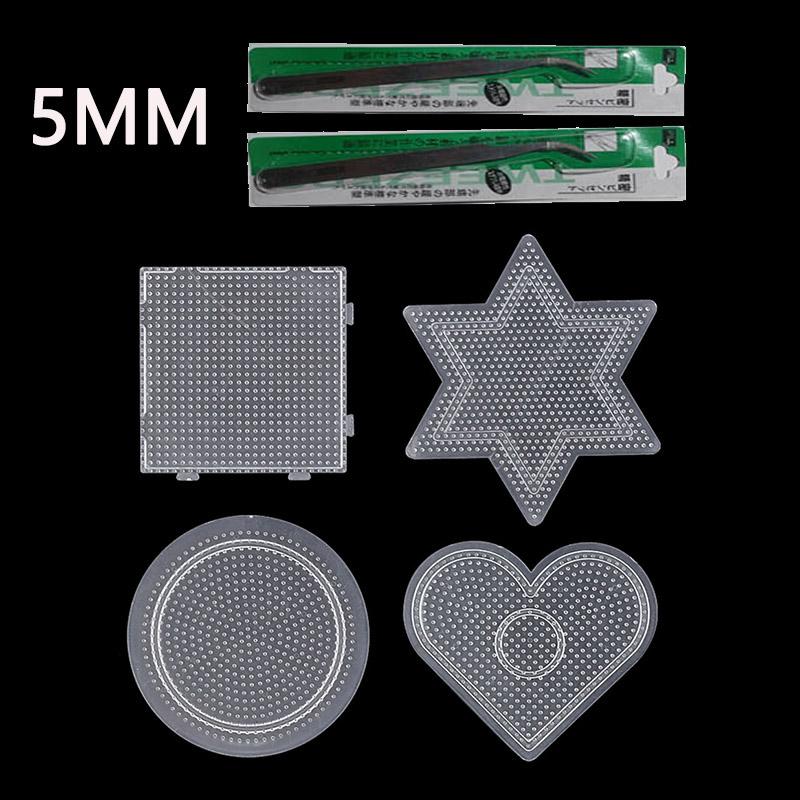 2.6/5Mm Mini Hama Beads Template Toy Diy Perler Tool Beads Educational Tangram Jigsaw Puzzle Iron Beads Tool Free Shipping