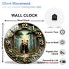Large 12 Inch Glass Wall Clock with a Design that is Both Modern and Timeless