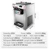 SIHAO Soft Serve Ice Cream Machine 20-28 L/h 3 Flavors Desktop