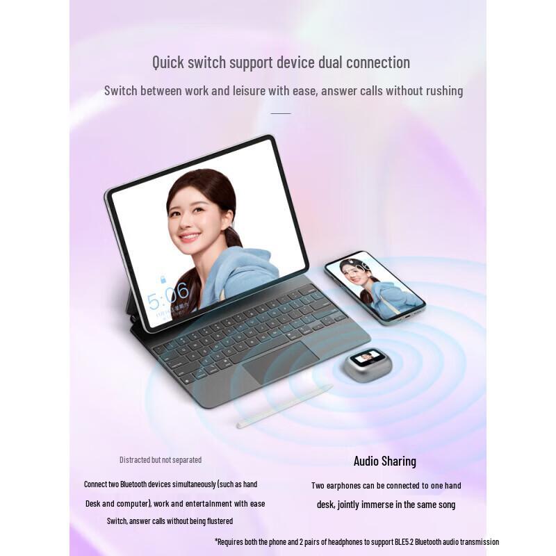 JBL Live Beam 3 True Wireless Earbuds with Smart Touchscreen Case