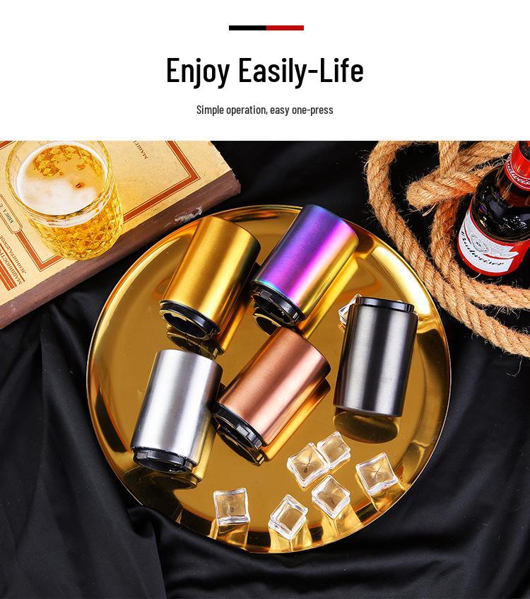 Automatický nerezový otvírák na láhve a víno pro domácí a barové použití