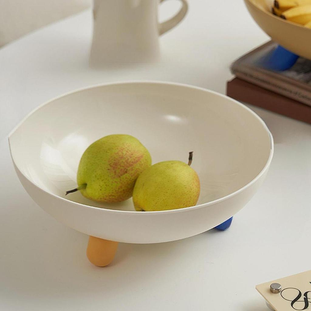 Obstschale Dekorativ Modern Stilvoll Dessert-Präsentationsplatte Rund auf Fuß für Wohnzimmer