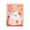 Kawai Lovely Box Kitten Cute Cartoon Animal Special Shaped Note High Value Handbook Message Office N Times Sticker Sticky Gift