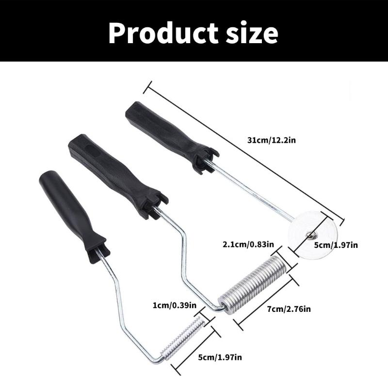 4Pcs Fiberglass Laminating Roller Set for Air Bubble Removal and Resin Compaction In Boats and Bathtub Repair