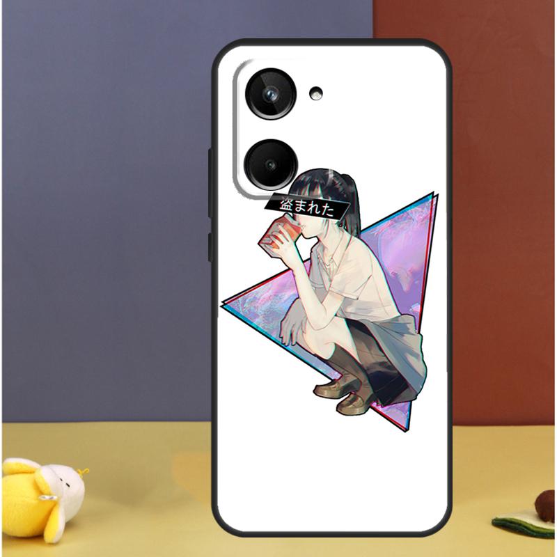 

Sad Japanese Anime For Realme 15 Pro GT7 10 11 12 13 14 Pro Plus C67 C65 C63 C61 C55 C53 C51 C35 C71 C75 Case Realme C33