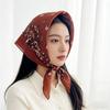 Korean Cashew Nut Print Silk Scarf Breathable Small Scarves Square Handkerchief  Scarf Accessories