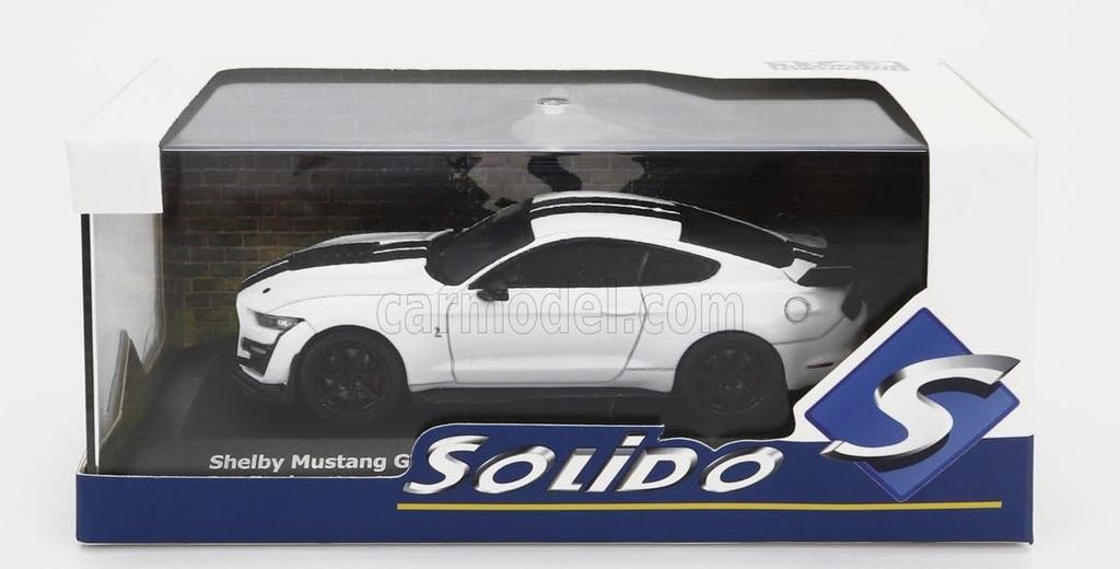 Solid Ford Mini Car 1/43 USA MUSTANG GT500 COUPE 2020 (White)