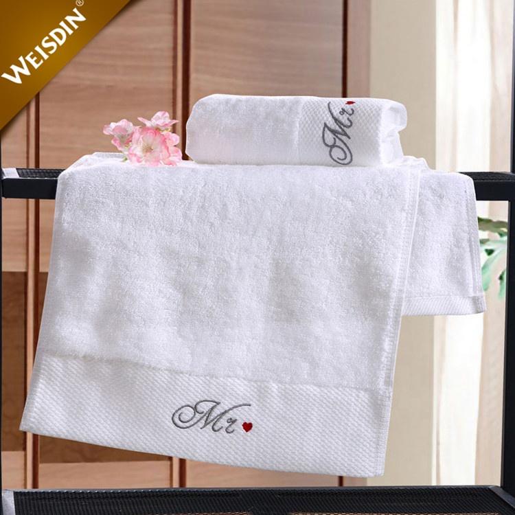 Hochwertige 100% Baumwolle Starke Wasseraufnahme Mikrofaser Luxus Hotel Hand- und Badetuch-Sets