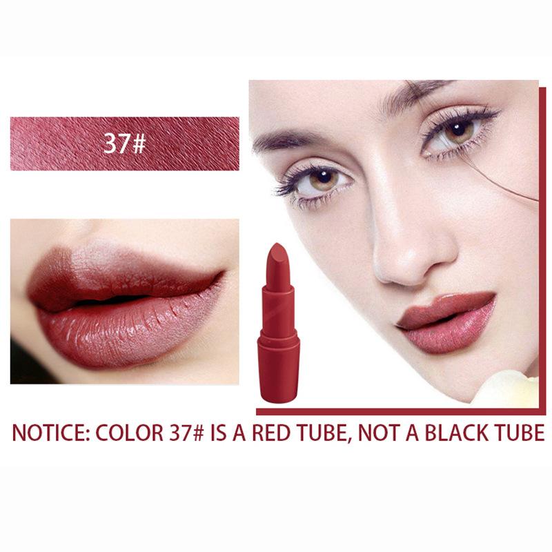 

Halloween Lipstick Gothic Festival Black Matte Lipstick Long-Lasting Pigmented Creative Makeup 3
