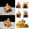 Resin Fish Tank Decor Figures Simulation Mushroom Conch House Fish Shrimp Hiding Cave Shelter Aquarium Landscaping Decor Accesso
