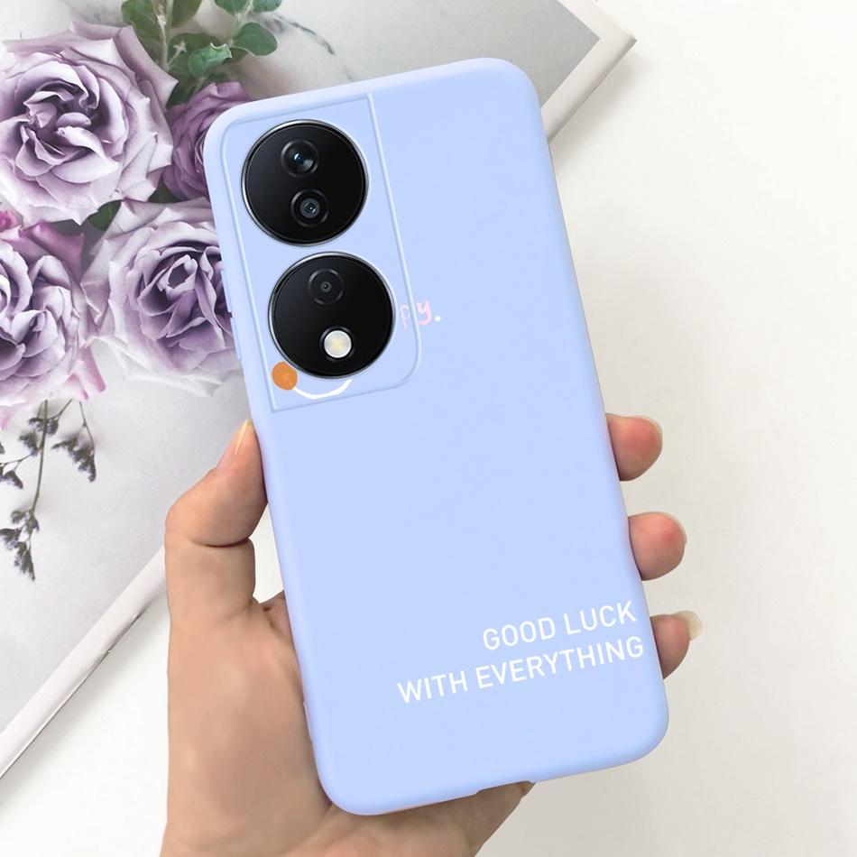 Cool Fashion Moon Printed Case For Honor X7b Candy Color Soft Silicon TPU Shockproof Phone Cases For HonorX7b X 7B 4G CLK-LX2