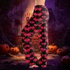 Women's Drawstring Lounge Pants Halloween Print Casual Full Length Soft Fabric Elastic Waistband Relaxed Fit Trousers
