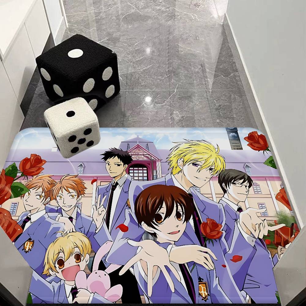 Anime Ouran High School Host Club Floor Mat Rectangle Anti-slip Home Soft Badmat Front Door Indoor Outdoor Mat Welcome Doormat