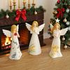 3pc Beige Angel Figurine Decorative Item Housewarming, Wedding, and Holiday Gift