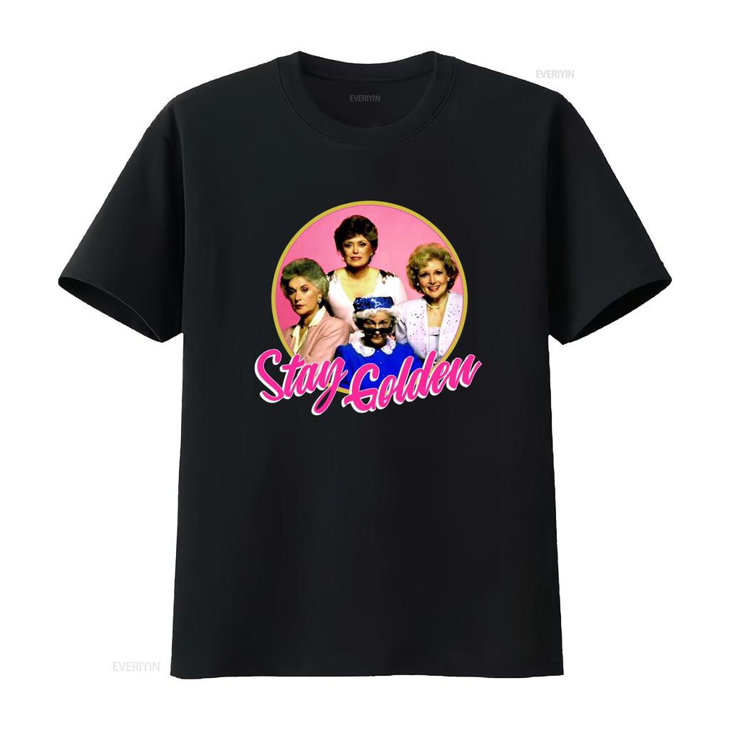 The Golden Girls Stay Funny Television Show Unisexs T Shirt New L Vintage Washed Streetwear Slightly Soft Breathable Fashion