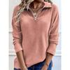 Women's Pullover Sweater Knitted 2026 Spring  Autumn Winter New Zipper Long Sleeved Top Black Sweater Blusa De Frio Feminina
