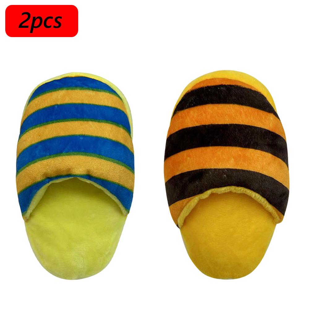 Plush Pipe Slippers Pet Stuffed Toys for Small Dogs Squeaky Puppy Dog Chew Toy Chihuahua Pug Clean Teeth Honden Speelgoed Pipe