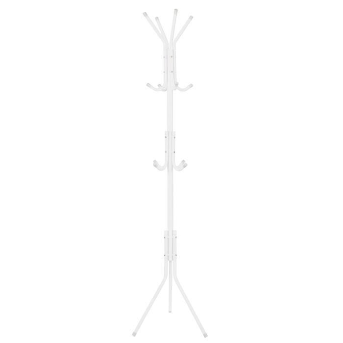 Coat Rack - SPRINGOS - 177 Cm - Metal - White - Contemporary - Design