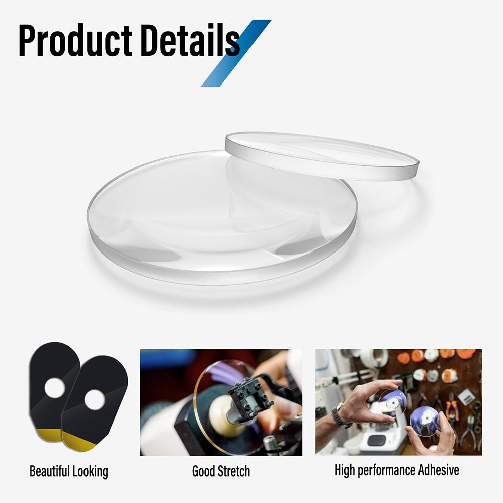 1000pcs High Adhesive Anti Slip PC Hydrophobic Lens Blocking Pad Optical Lens Protect Sticker Lens Edger Accessories