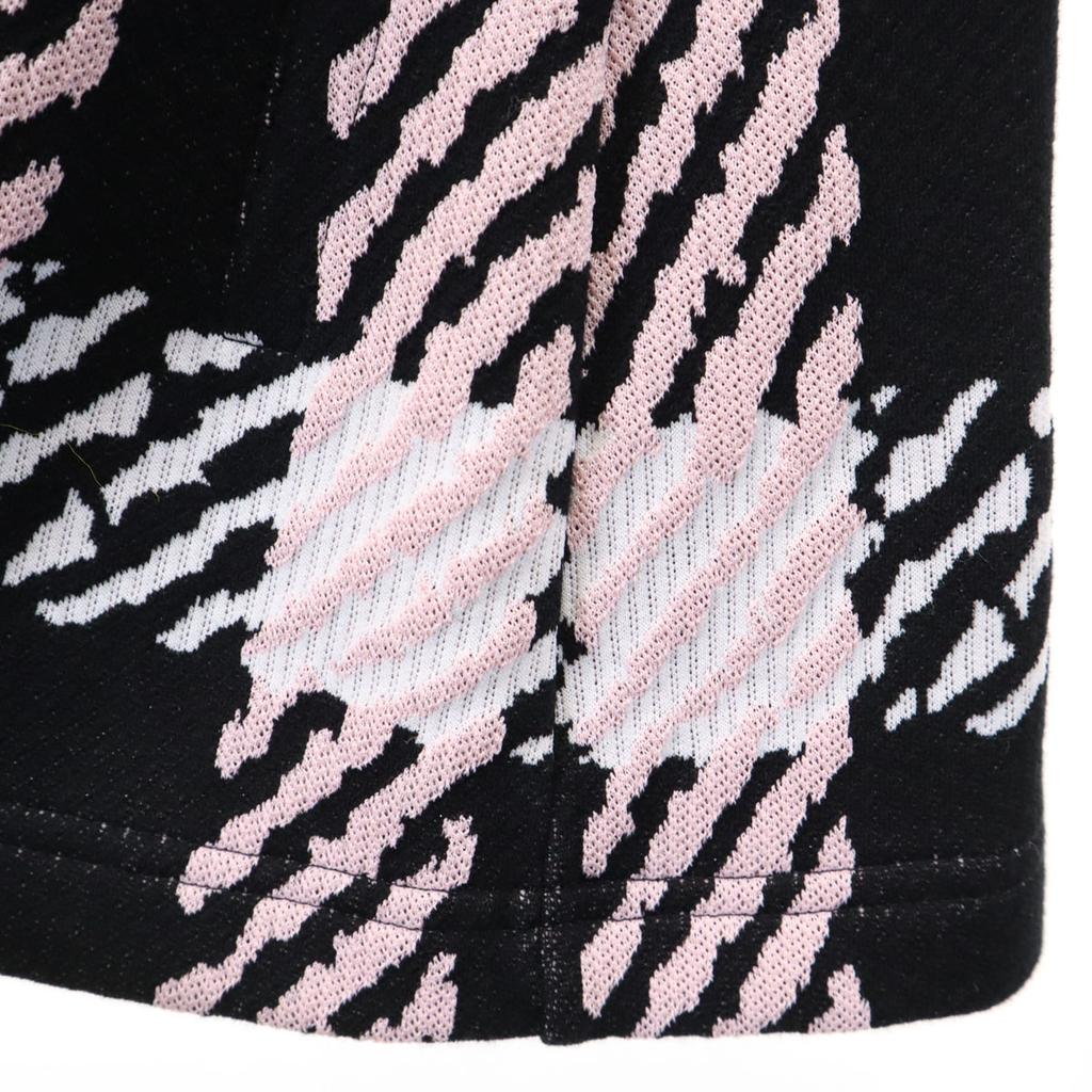 Marni Made In Italy Check Pattern Long Sleeve Cut 38 Pink X Black Women Used