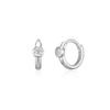 LUNNE 14k Diamond Essential Bezel One-Touch Earrings (14k Gold) #LCE10