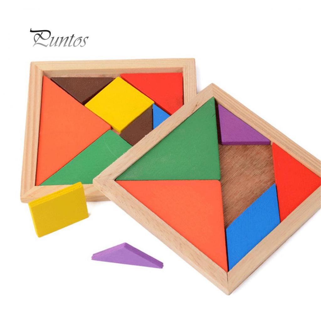 Tangram Brain Teaser Puzzle Developmental Kids Toy