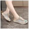 New Striped Women's Mueller Shoes with Breathable Mesh, Versatile Outdoor Casual Shoes, Soft Sole, Not Tiring for Feet