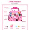 32Pcs Kids Makeup Toys Girls Real Makeup Kit Washable Non-Toxic Makeup Toy Set Retro Beauty Makeup