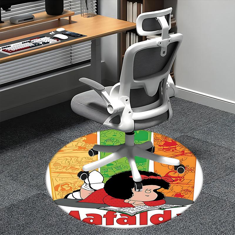 

Mafalda Chair Mat - Round Carpet for Home Decor, Office Use, Living Room 80cm
