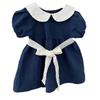 Summer Korean-Style Mother-Daughter Doll Collar Bow Belt Dress