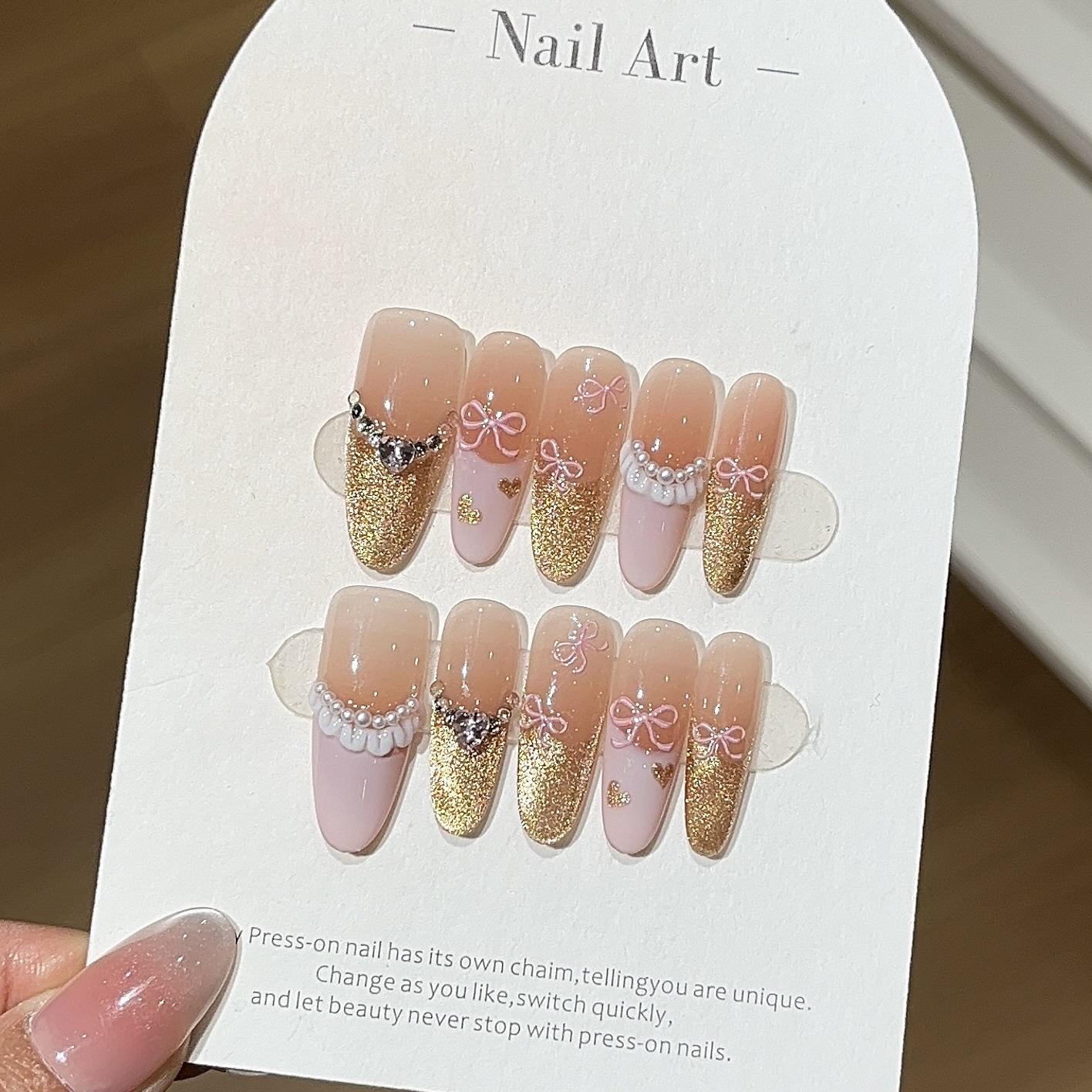 

Романтичная французская вспыхивающая золотая кошачий глаз персиково-розовая юбка из французского жемчуга любовная наклейка носить броню L