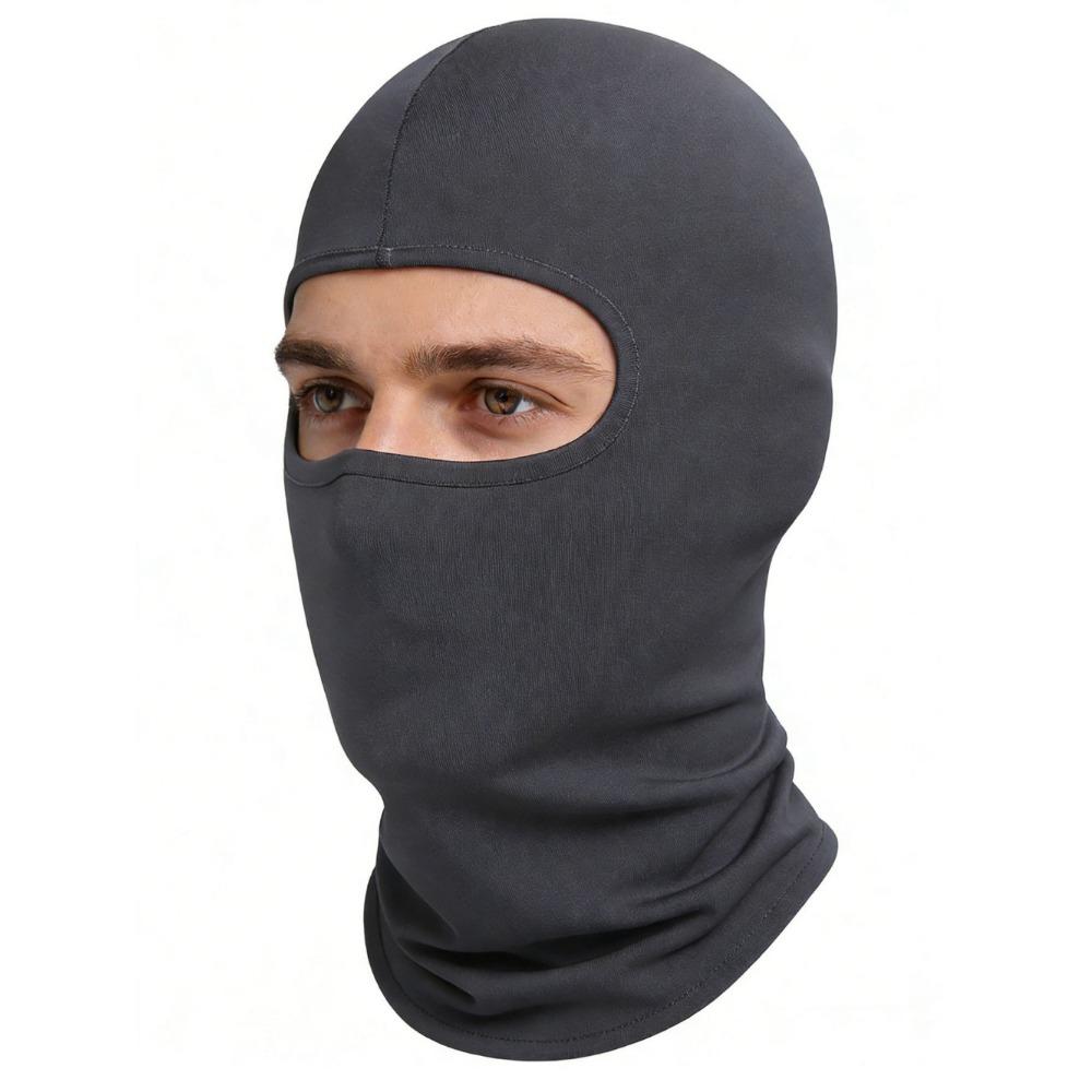 

Windproof Motorcycle Balaclava Full Face Cover, Breathable Biker Helmet Liner сірий колір