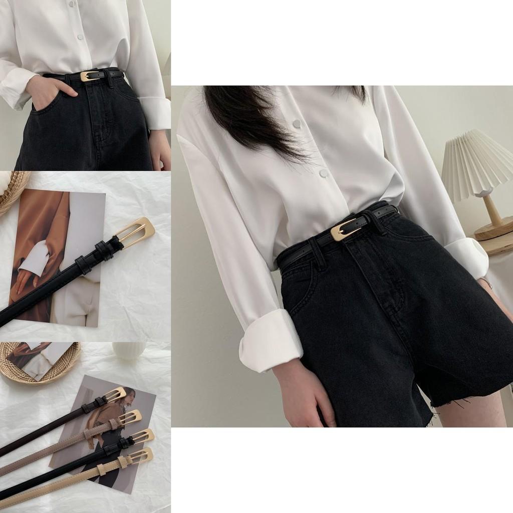 Elegant New Women's Faux Leather Belt Versatile Accessory For Dresses And Jeans