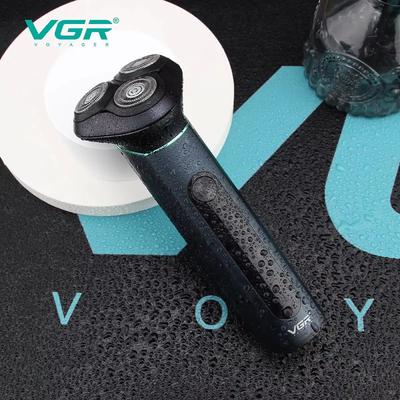 2026 Three-blade Head IPX6 Waterproof Metal Body Men's Floating Shaver with LCD Digital Display Long Battery Life Clean and Skin-friendly V-310