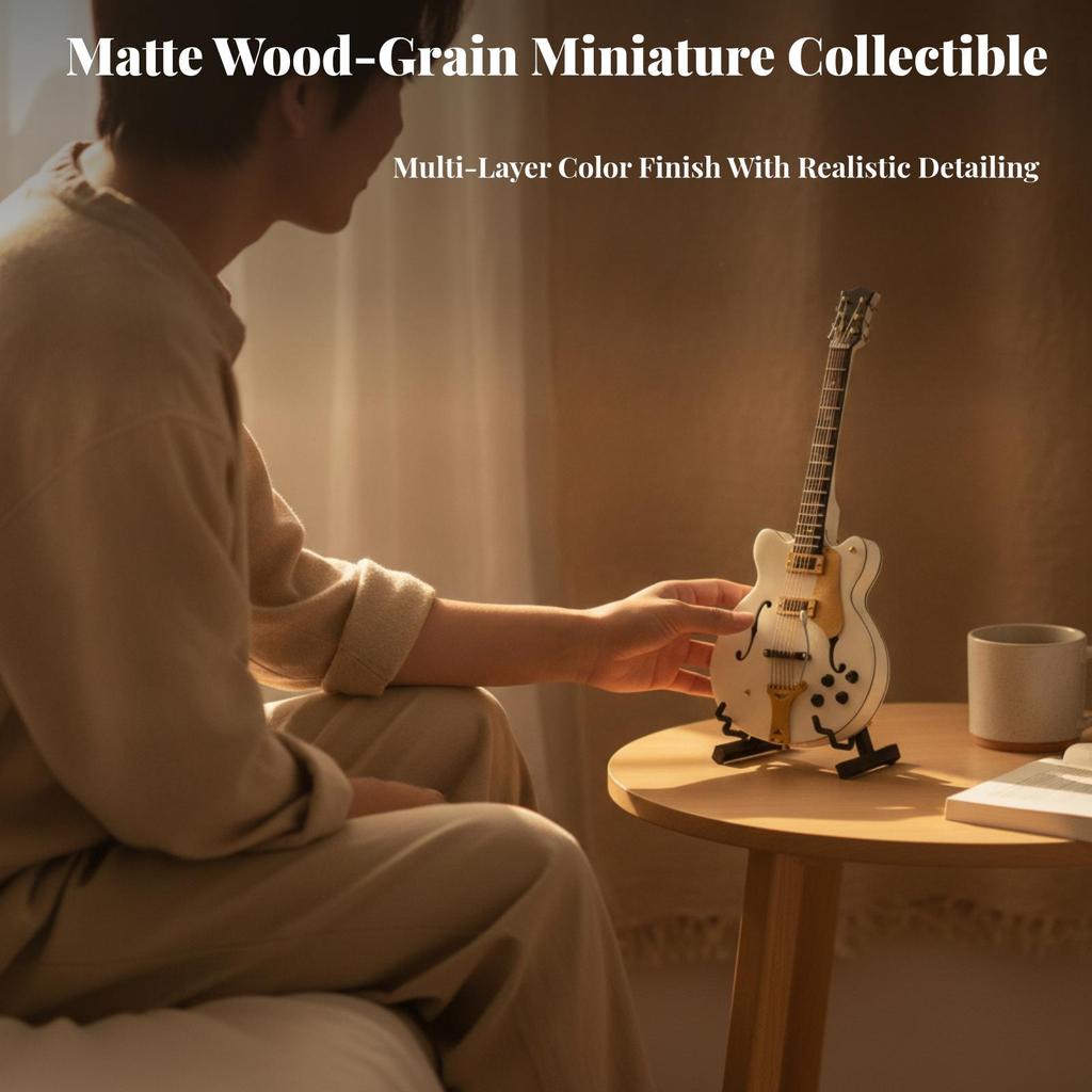 Decorative Ornament Realistic Miniature Electric Guitar Model Detailed