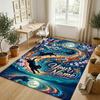 Cat Theme Crystal Velvet Rug Personalized Custom Name Text Soft Floor Mat Home Decor