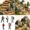 Artistic Small Rock Climber Models Delicate Climbing Statues Resin Texture for Collectors and Decorative Displays