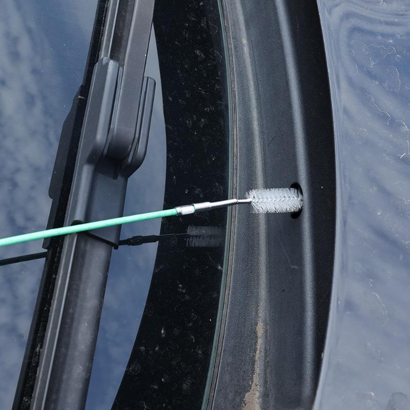 Araba Drenaj Fırçası Esnek Drenaj Tıkanıklık Açıcı Silecek Deliği Tekerlek Deliği Sunroof Deliği Bagaj Deliği Yakıt Deposu Deliği Temizleme Aletleri