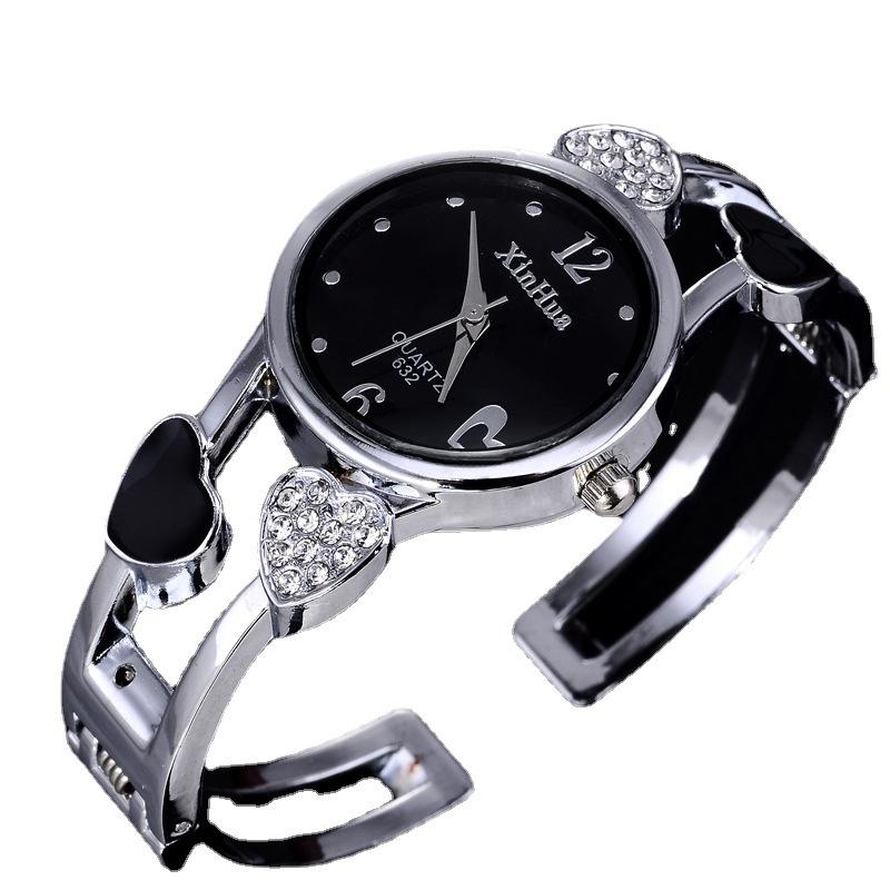UTHAI Watch For Women Fashion Steel Band Light Luxury Bracelet Korean Version Love Girl Student Quartz Wristwatches Gift