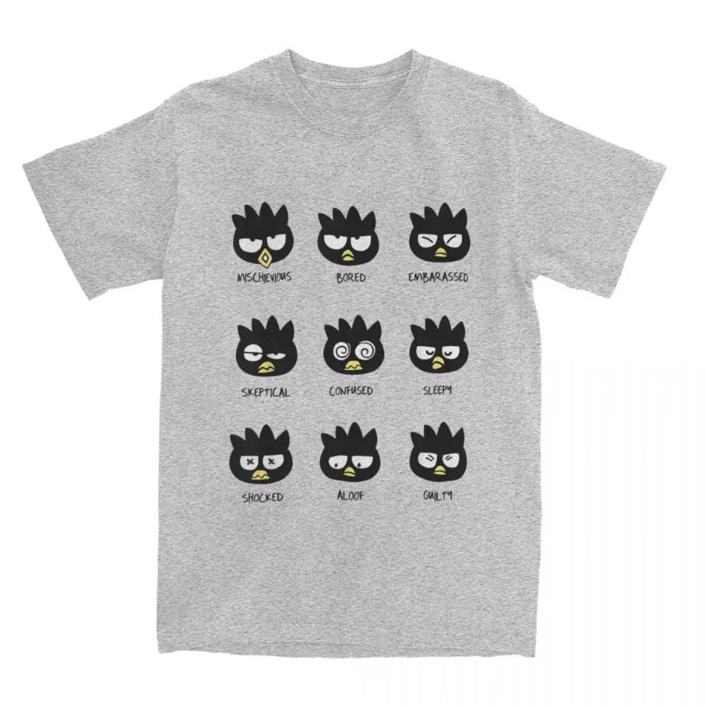 Herren Damen T-Shirt Verschiedene Stimmungen Humor Reine Baumwolle T-Shirts Kurzarm T-Shirts Rundhals Kleidung Übergröße