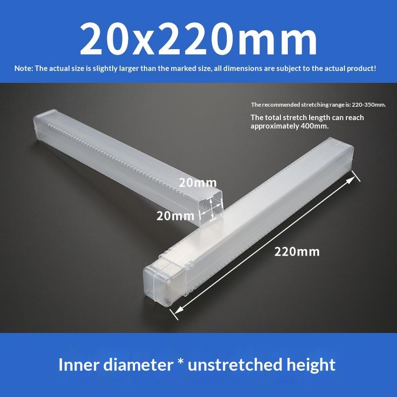 Square Drill Bit Packaging Boxes Telescopic Plastic Packaging Box Transparent Storage Boxes Accessories Storage