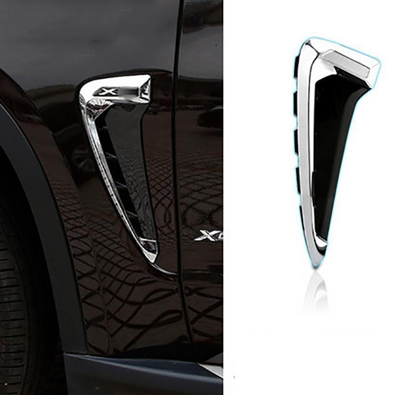 For BMW Xdrive Emblem X5 F15 X5M F85 Shark Gills 3D Stickers Side Fender Vent Decoration Car-Styling Auto Accessories