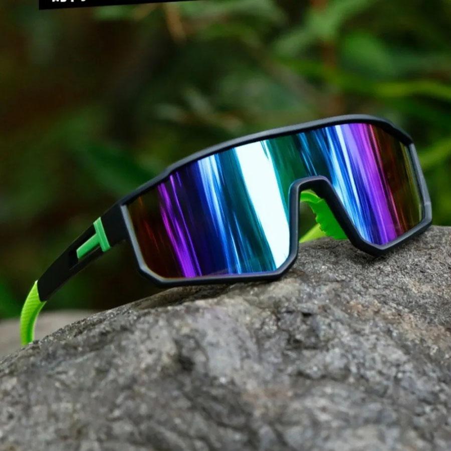 Herren Übergroße Radbrille für Herren Fahrrad Winddicht Bunt Beschichtet Sonnenbrille Outdoor-Sportarten Motorcyc