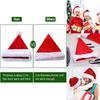 Comfortable Soft Plush Santa Hat For Family Christmas Parties And Celebrations