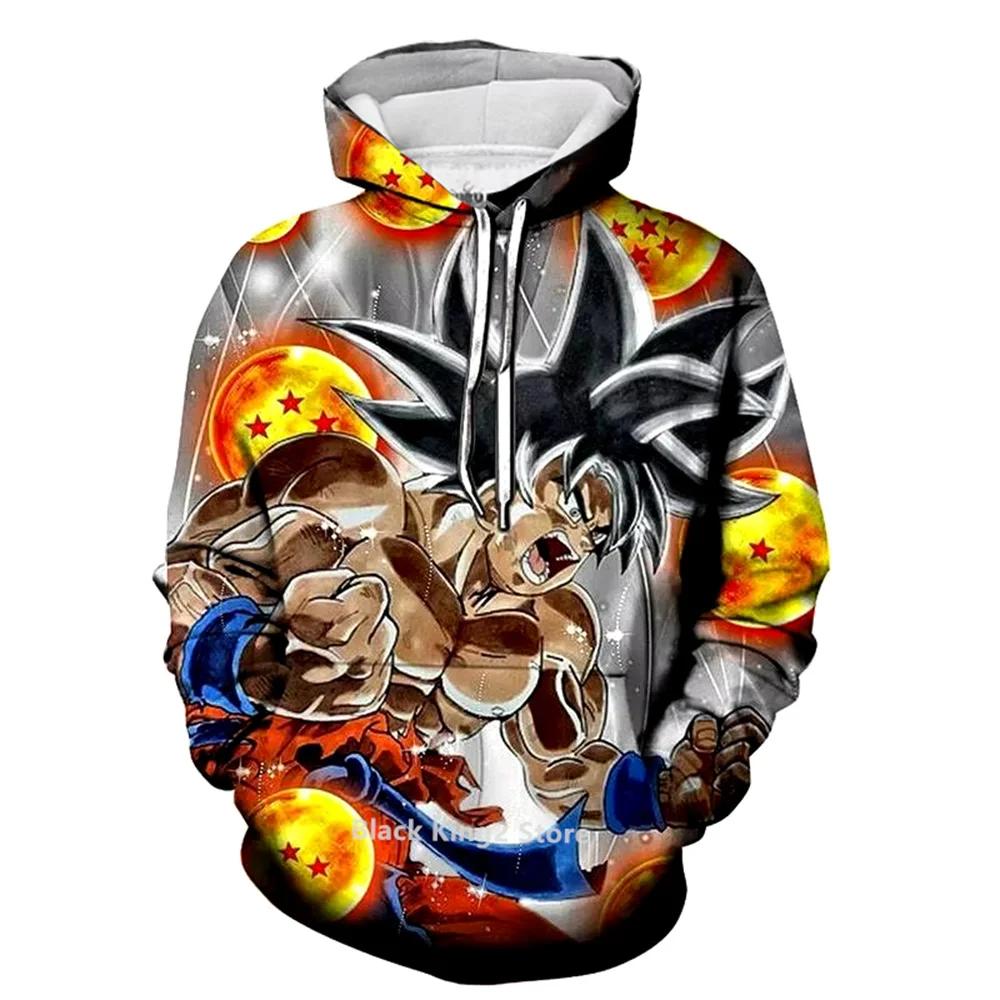 Anime Hoodie Dragon Ball Z Son Goku Printed Autumn Casual Sweatshirts Fashion Pullover Hooded Unisex Tops HIP HOP Streetwear
