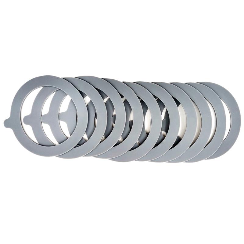 

5Pcs Silicone Jar Gaskets Food Storege Jars Replacement Airtight Leak-Proof Rubber Seals Rings Fits Regular Mouth Canning сірий колір